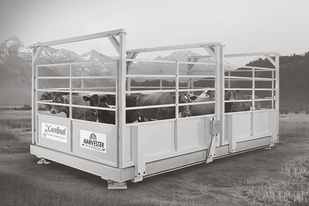 harvester livestock scale
