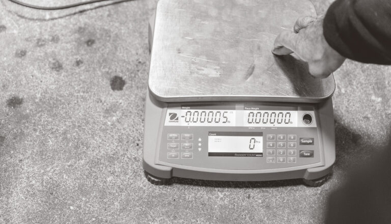 the image shows an industrial scale.