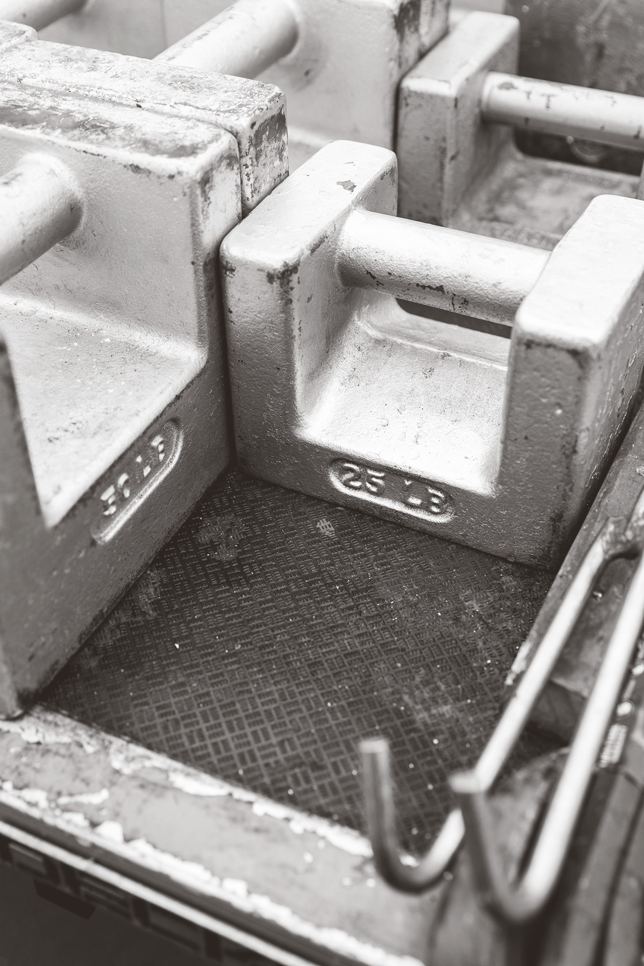Large weights on an industrial scale
