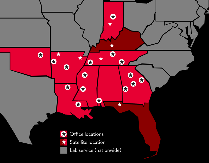 a map showing system scale locations